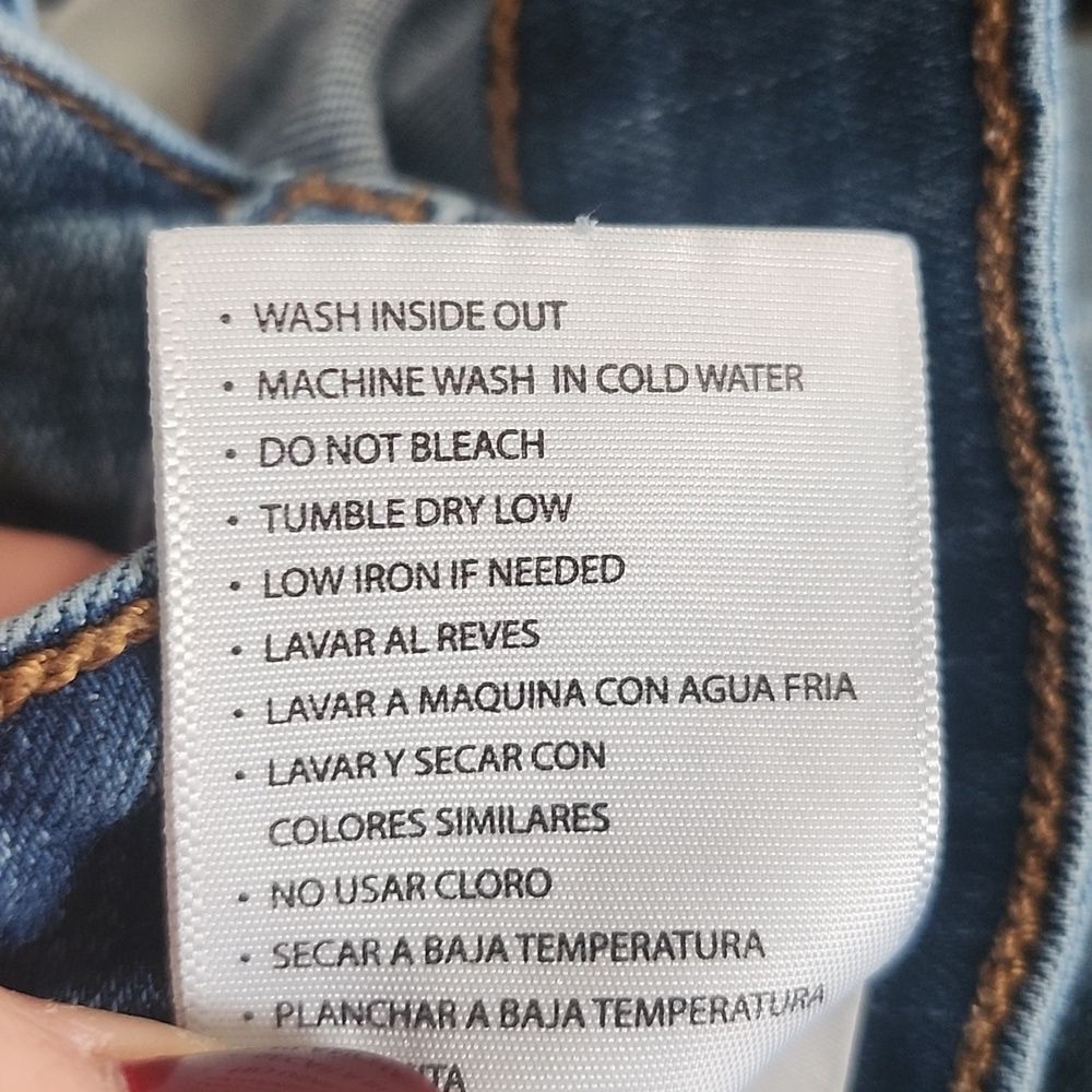 KanCan, Light Blue Wash, Distressed, High Waisted, Skinny Stretch Jeans, 11/29 - Picture 8 of 9